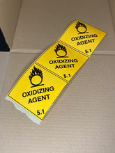 Load image into Gallery viewer, Oxidizing Agent Label - Kingsley Labels
