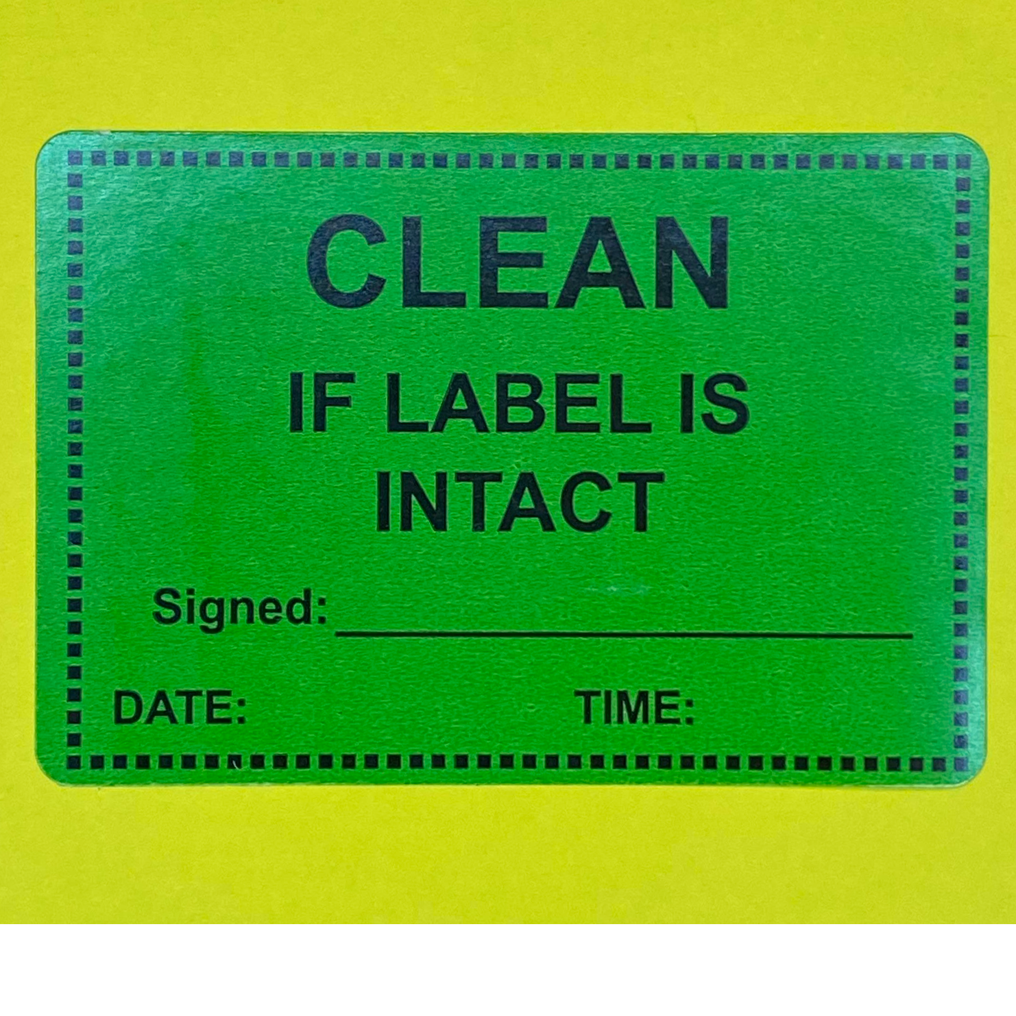 Clean If Label Is Intact – Kingsley Labels